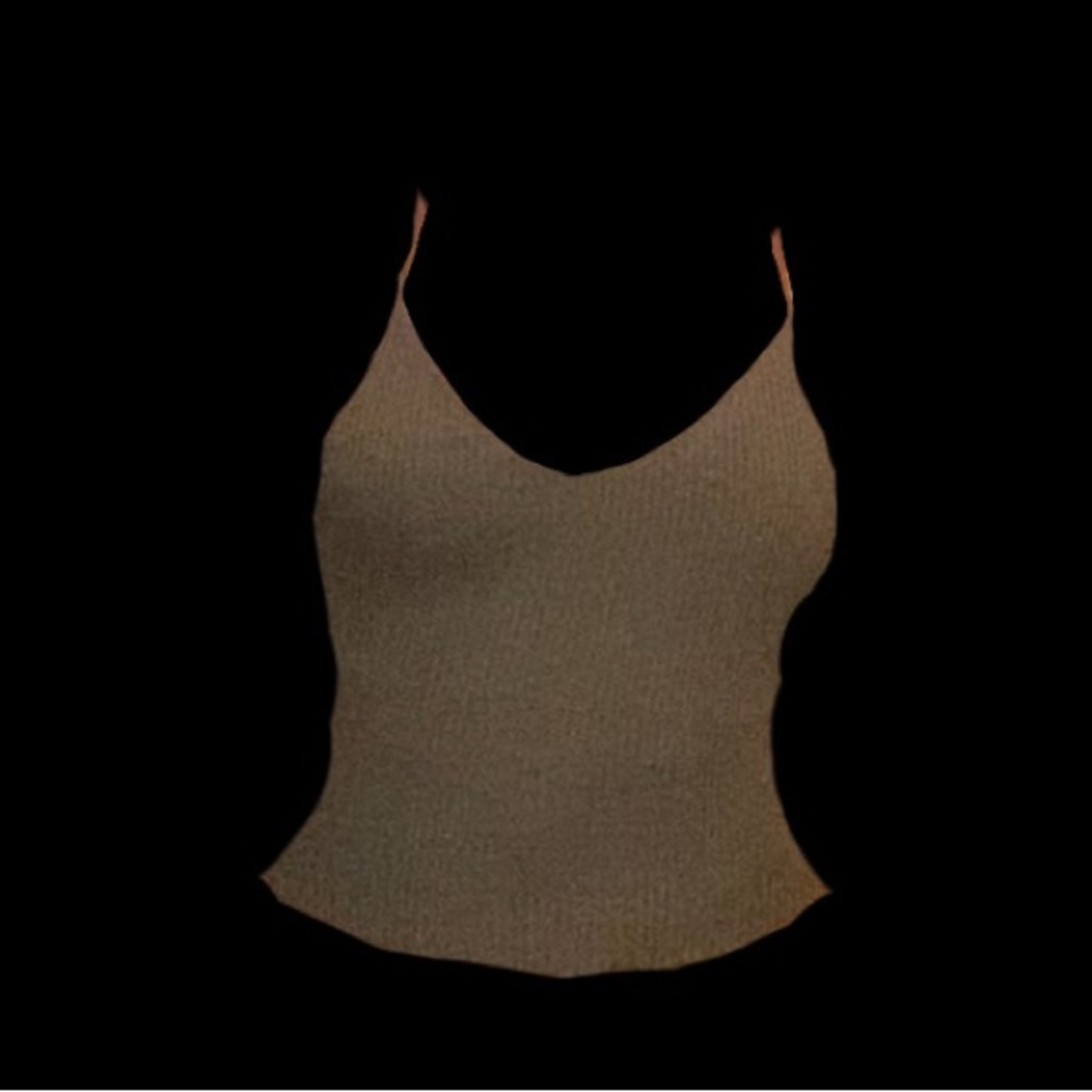 Olive green tank crop top